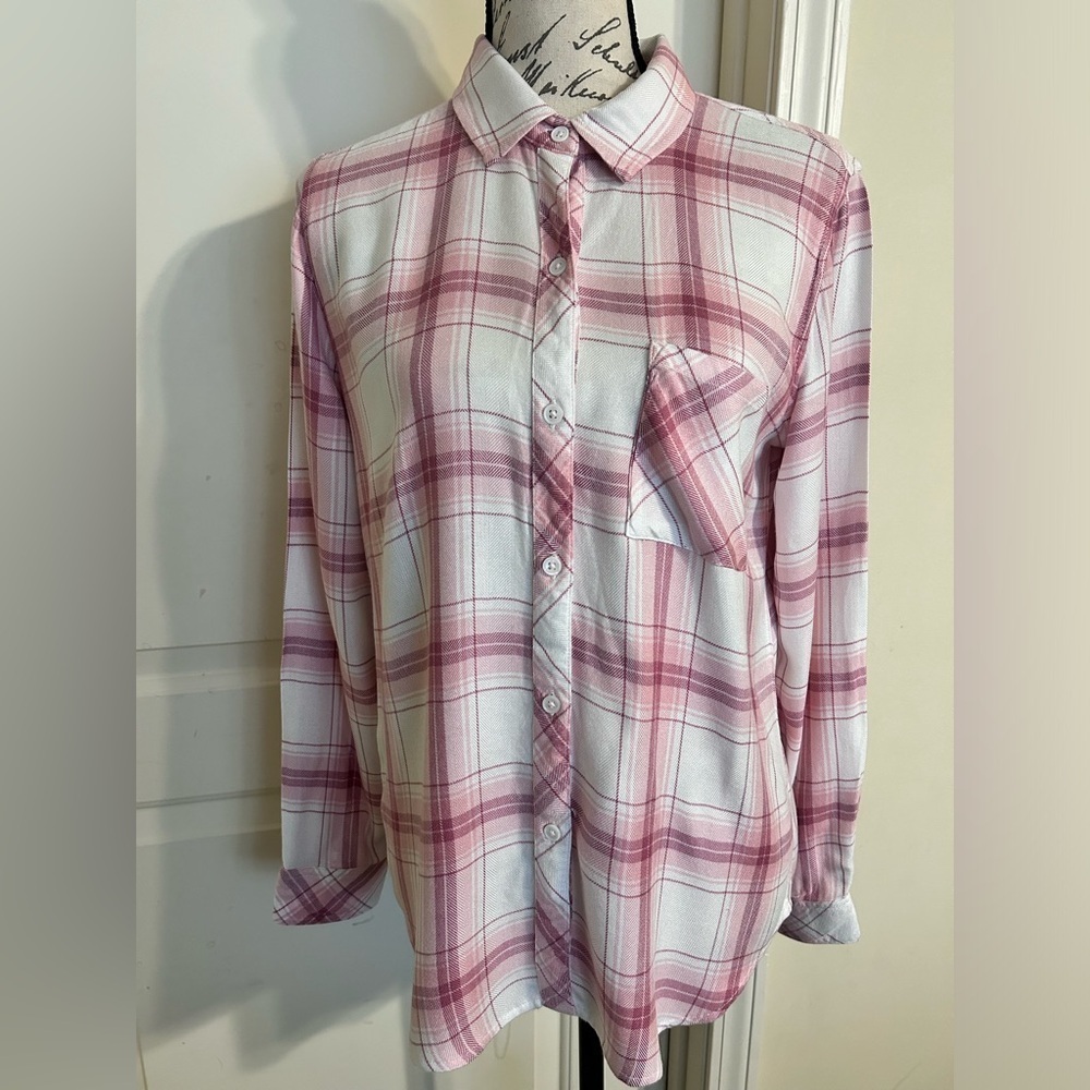 Rails Hunter Blush White Petal Flannel Shirt